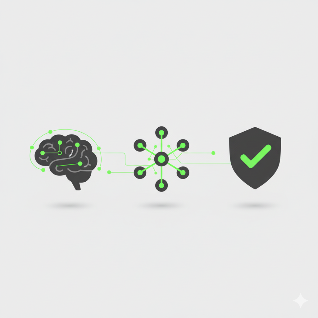 Network diagram illustrating ParkSense AI's interconnected technology components.